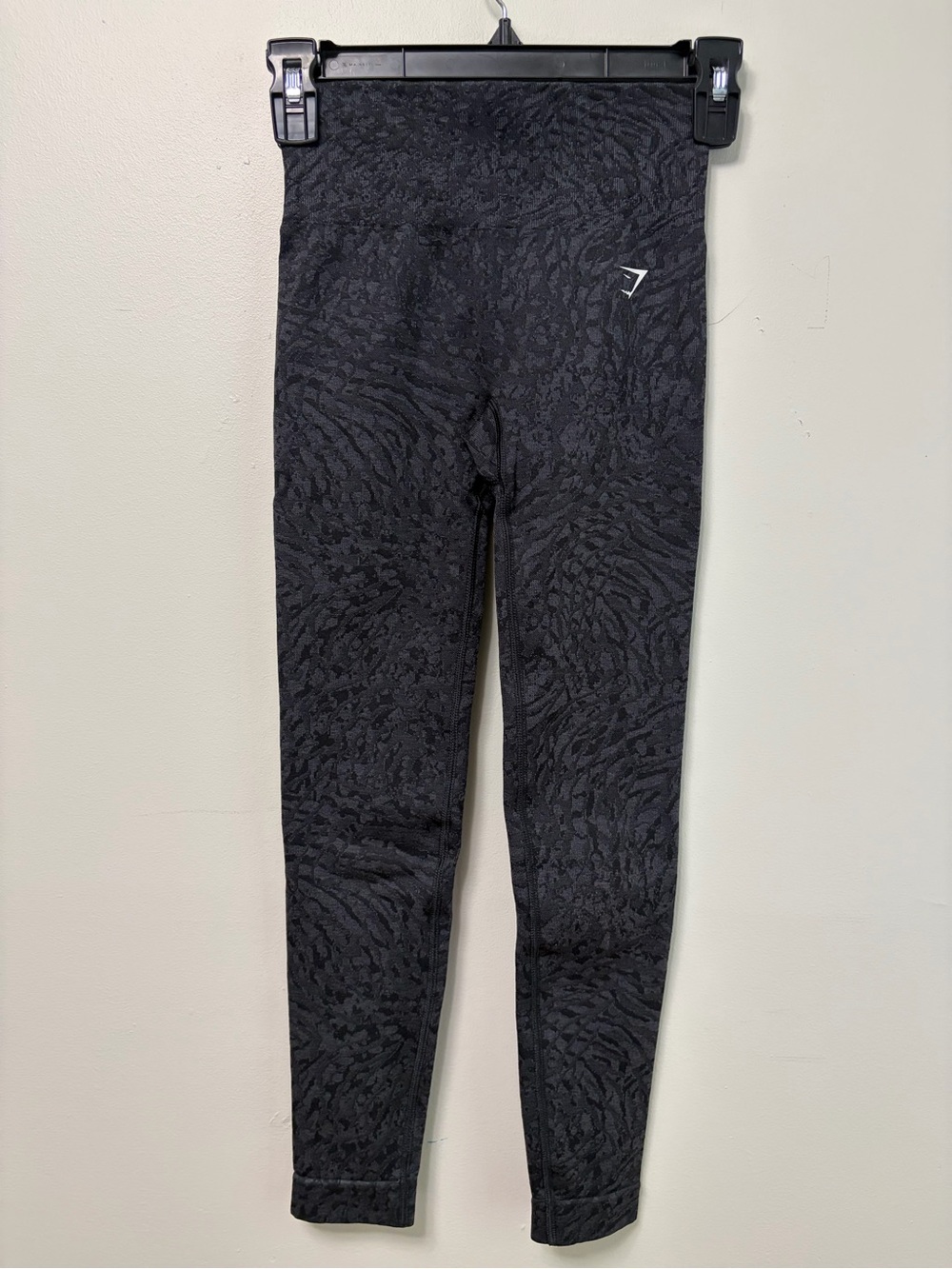 Gymshark Adapt Animal Seamless Leggings Black Gray Size XS